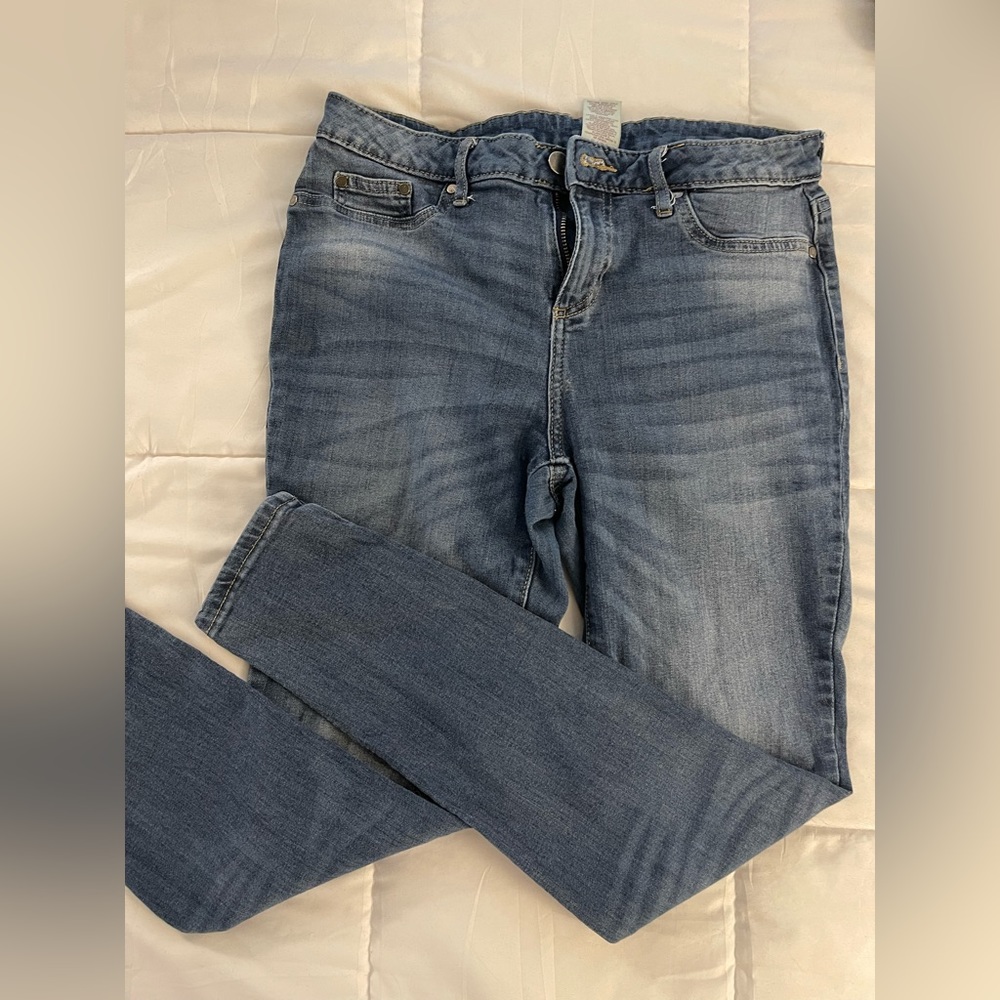 Lot of 2 pairs of Jeans Denim White and Blue D.Jeans